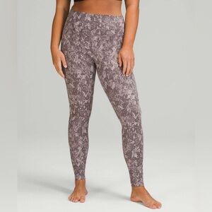 Lululemon Align High-Rise Legging Pant 28" Grey Camo Sz8